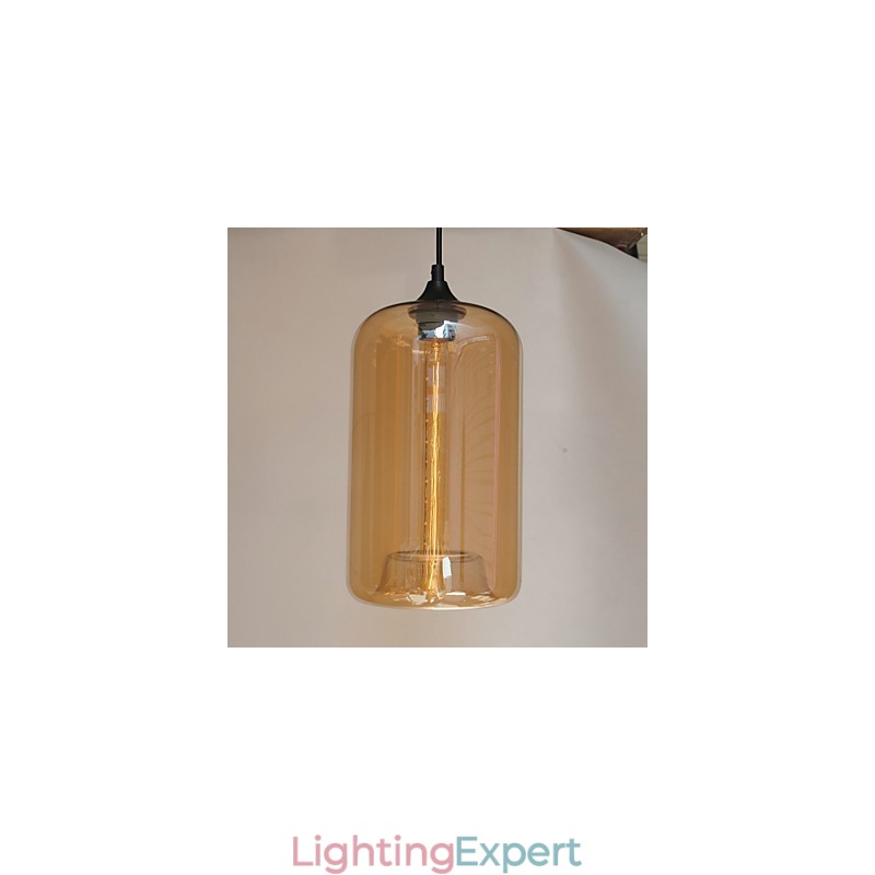 Bottle Design Pendant 1 Light Minimalist Iron Painting