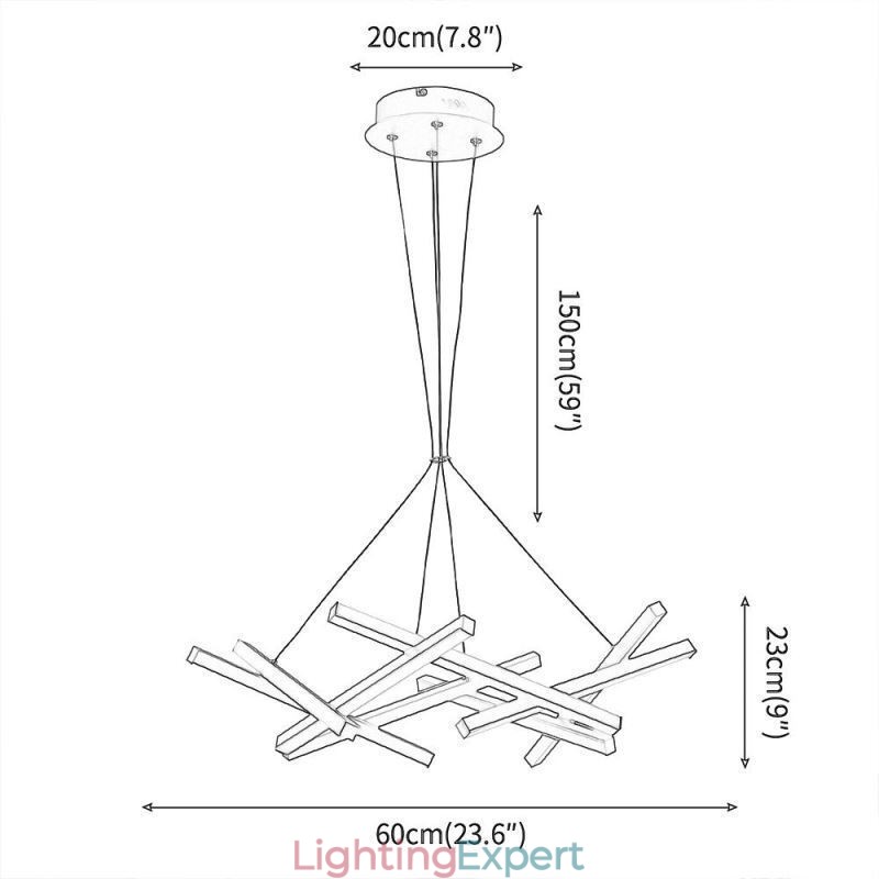 Postmodern Chandelier Nordic Tree Branch Pendant Lamp