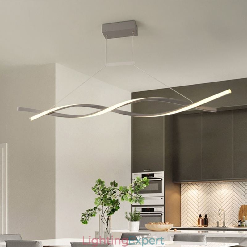 Modern Pendant Light Twist Design Hanging Lamp Dining
