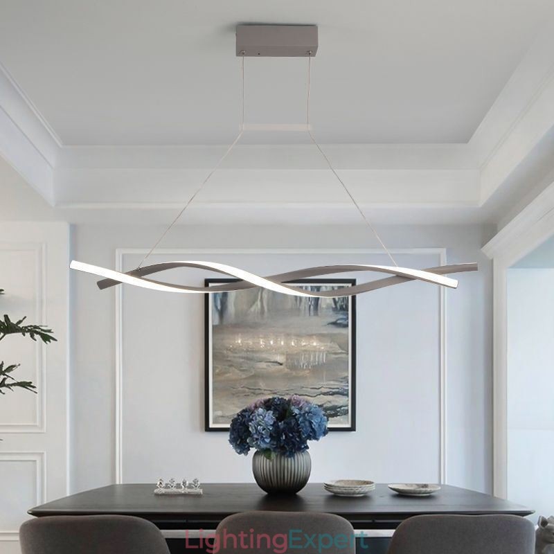 Modern Pendant Light Twist Design Hanging Lamp Dining