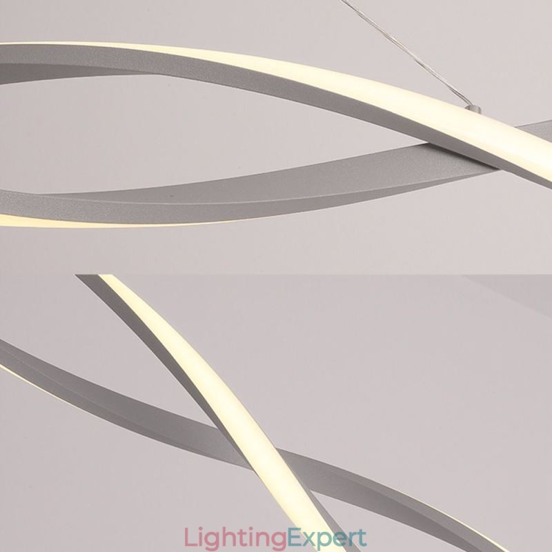 Modern Pendant Light Twist Design Hanging Lamp Dining
