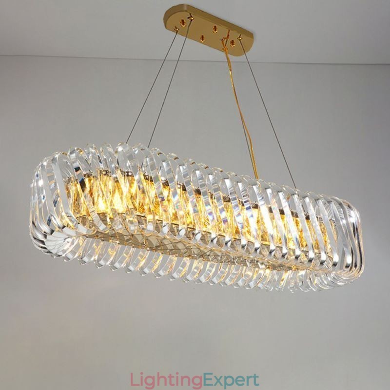 Luxury Glass Pendant Light European Style Chandelier