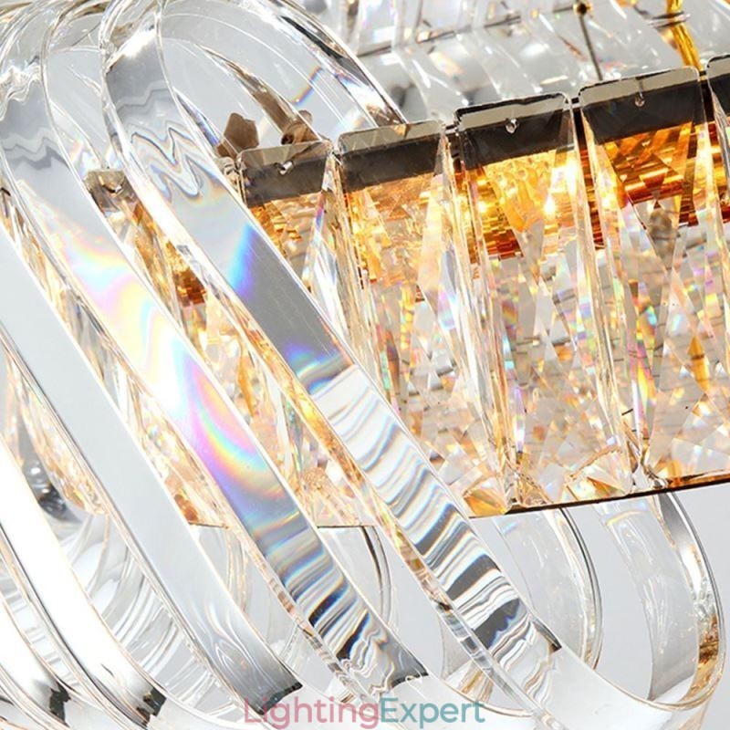 Luxury Glass Pendant Light European Style Chandelier