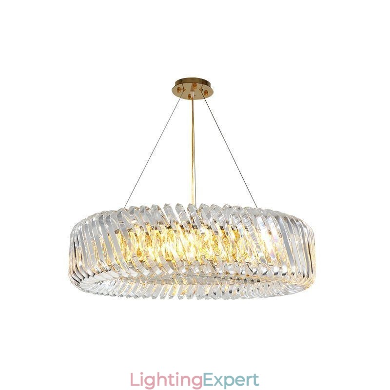 European Pendant Light Round Glass Decoration Hanging Lamp