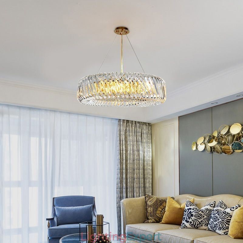 European Pendant Light Round Glass Decoration Hanging Lamp