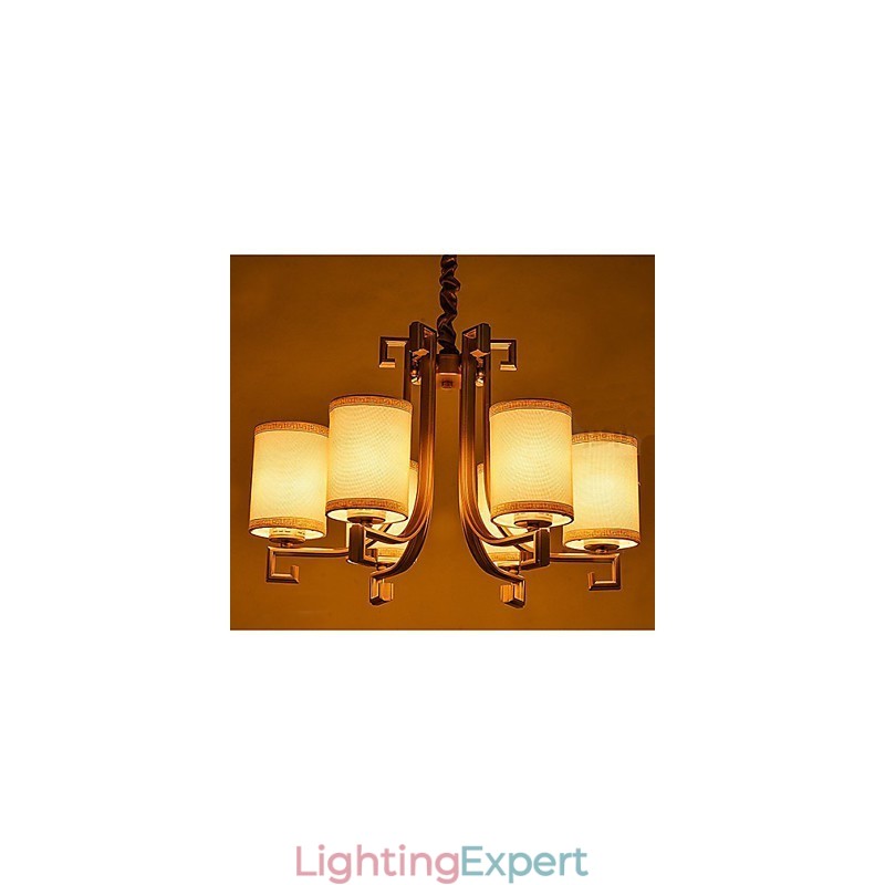 The Chinese Style Chandelier Iron Copper Imitation Air Lamps