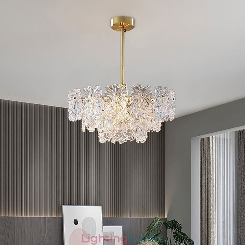 Luxury Pendant Light Home Décor Glass Chandelier Living