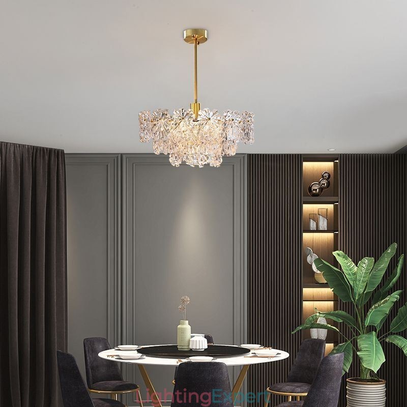 Luxury Pendant Light Home Décor Glass Chandelier Living