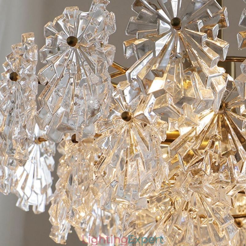 Luxury Pendant Light Home Décor Glass Chandelier Living