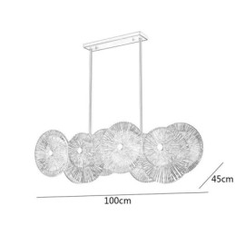 Modern Spark Disc Chandelier Firework Glass Pendant Lamp Home Decor Lighting