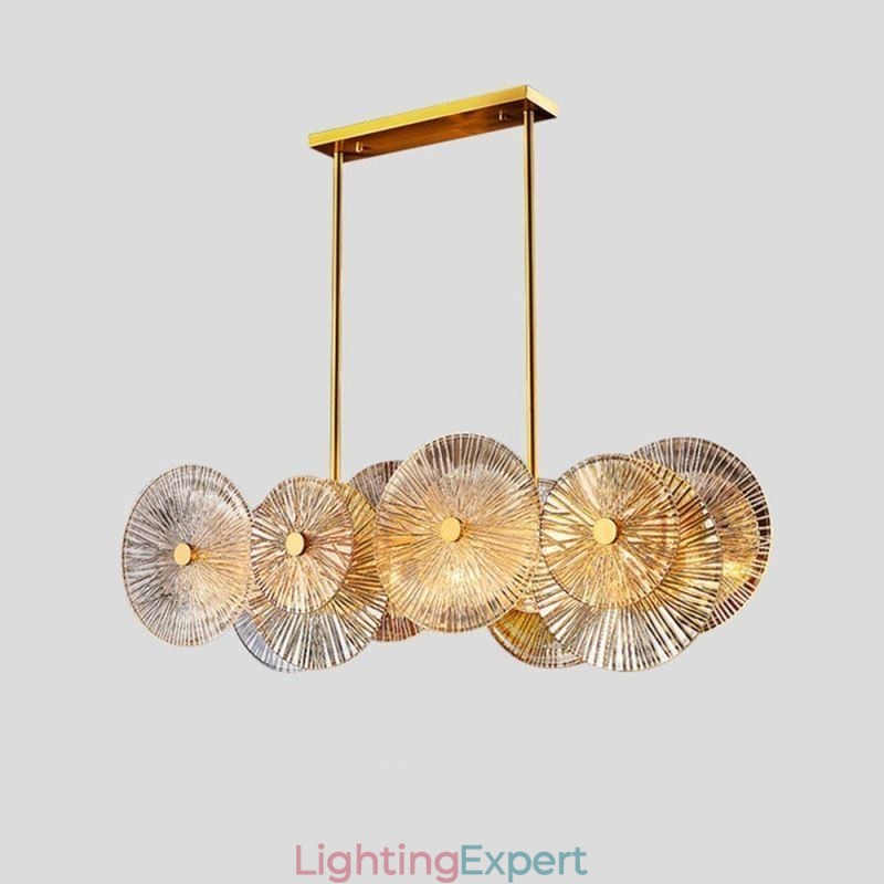 Modern Spark Disc Chandelier Firework Glass Pendant Lamp Home Decor Lighting