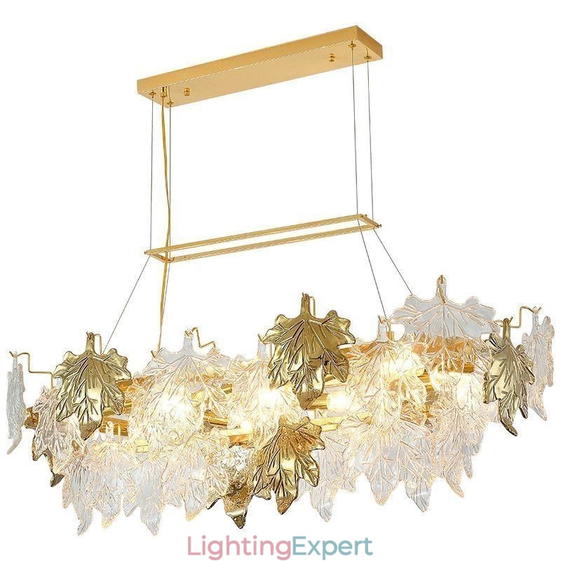 Maple Leaf Pendant Light Home Decor Glass Lighting