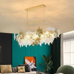 Maple Leaf Pendant Light Home Decor Glass Lighting