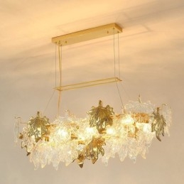 Maple Leaf Pendant Light Home Decor Glass Lighting