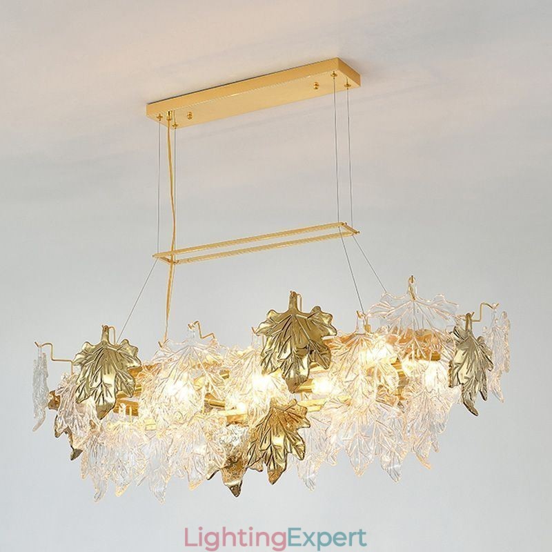 Maple Leaf Pendant Light Home Decor Glass Lighting
