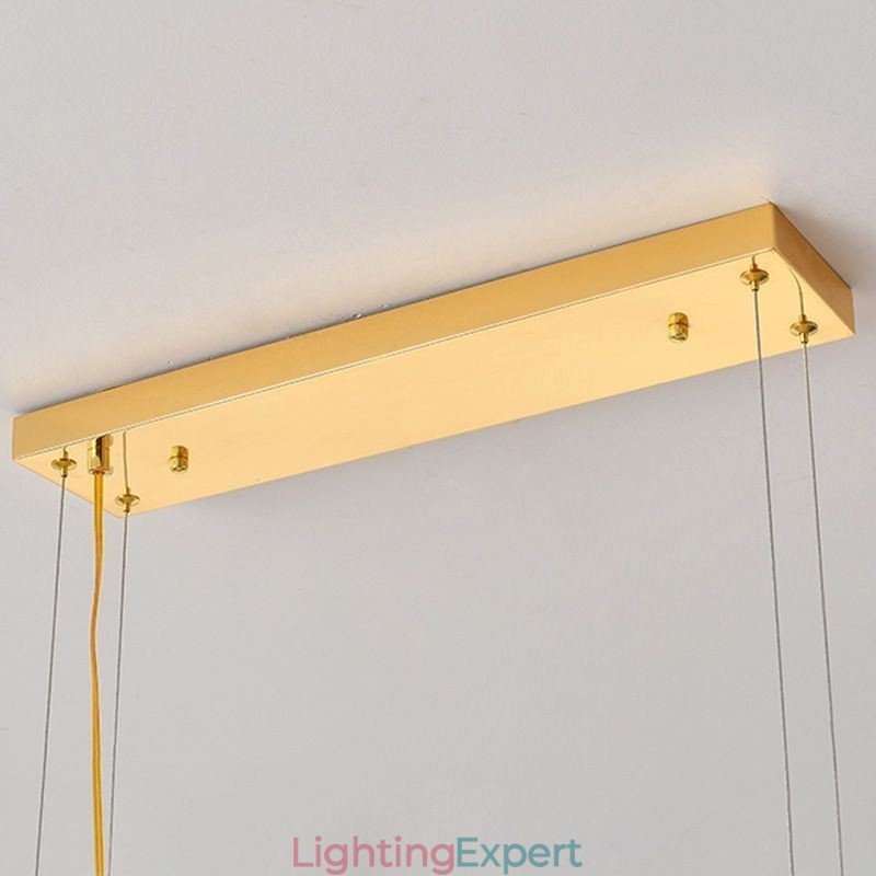 Artistic Glass Chandelier Feather Oval Pendant Light