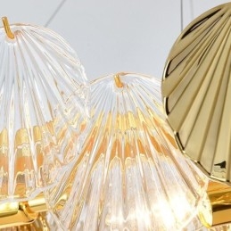 Luxury Glass Chandelier Fashion Lamp Shell Shape Glass Hanging Lamp