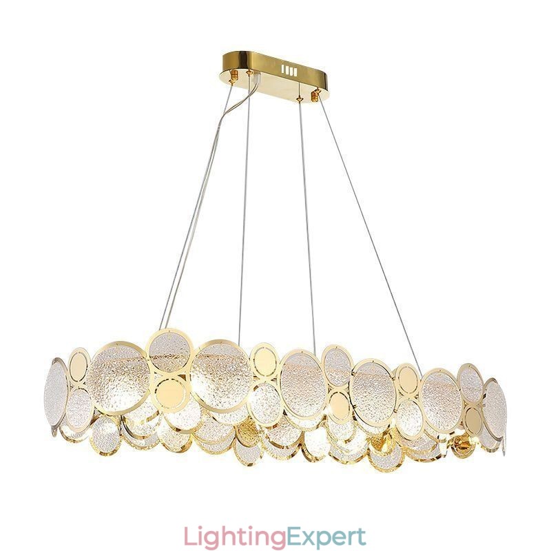 European Glass Chandelier Creative Luxury Pendant Light