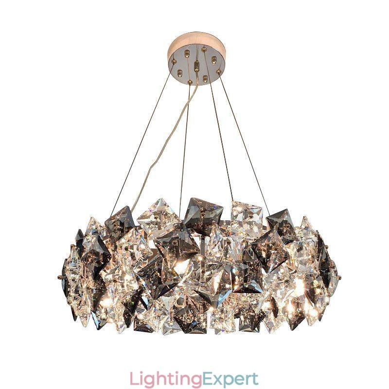 Light Luxury Glass Chandelier Modern Minimalist Pendant Lamp Living