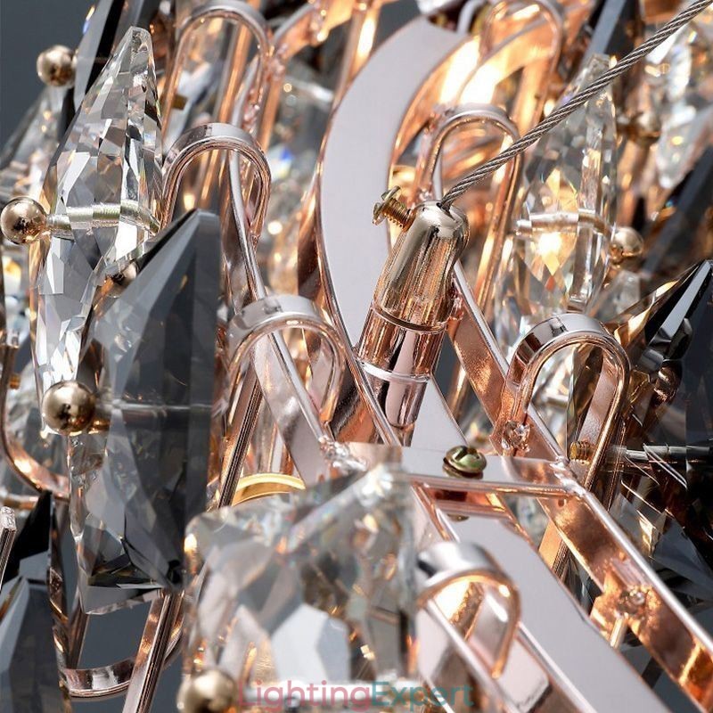 Light Luxury Glass Chandelier Modern Minimalist Pendant Lamp Living