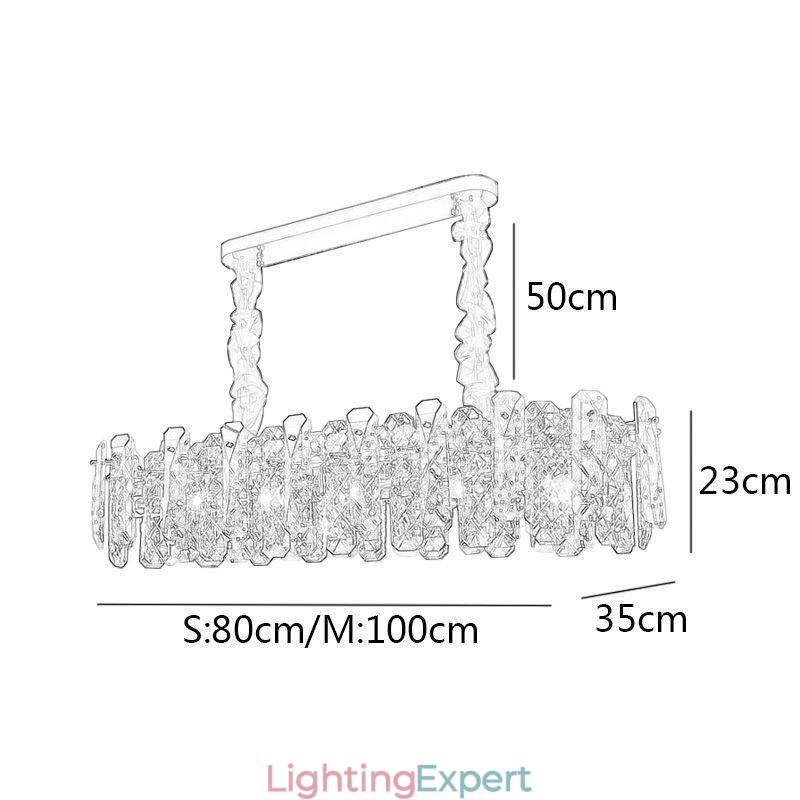Modern Glass Pendant Lighting Luxury Hanging Lighting Fixture Dining