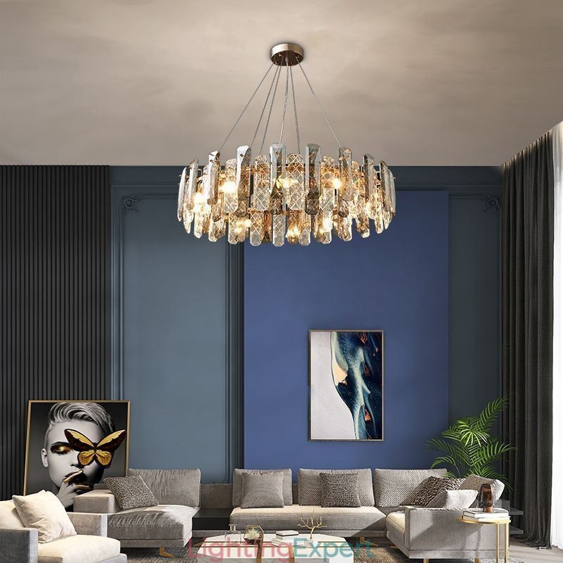 European Glass Pendant Light Luxury Hanging Lamp