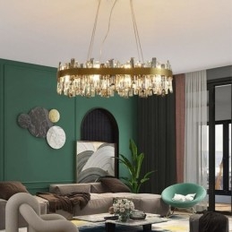 Light Luxury Chandelier Post Modern Glass Pendant Light