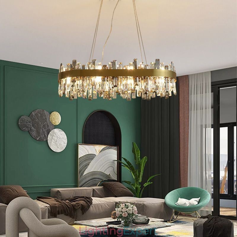 Light Luxury Chandelier Post Modern Glass Pendant Light