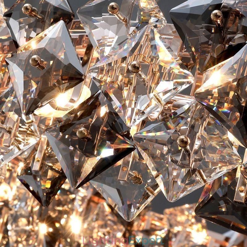 European Glass Chandelier Creative Light Luxury Pendant Lighting