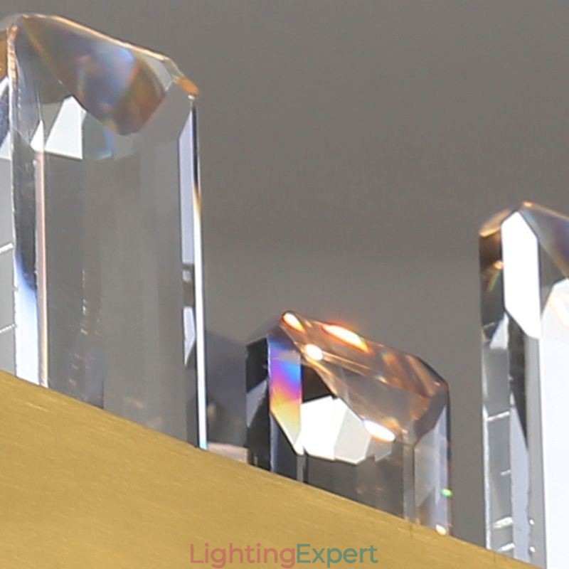 Luxury Glass Chandelier European Style Pendant Light Living