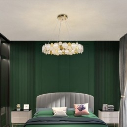 European Glass Chandelier Creative Light Luxury Pendant Light