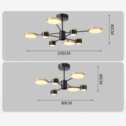 Chandelier Star Projection Pendant Light