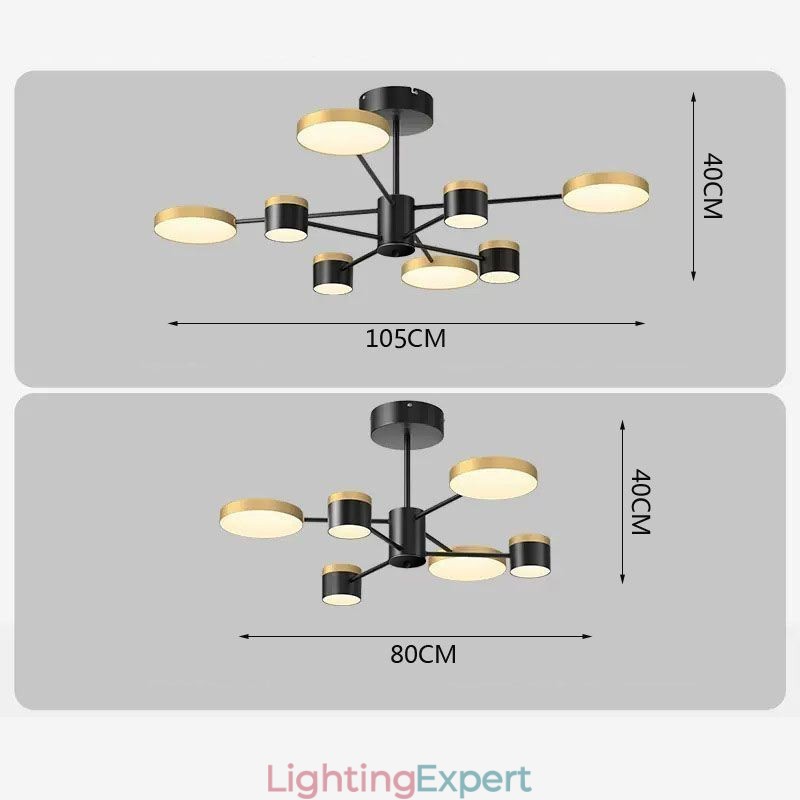 Chandelier Star Projection Pendant Light