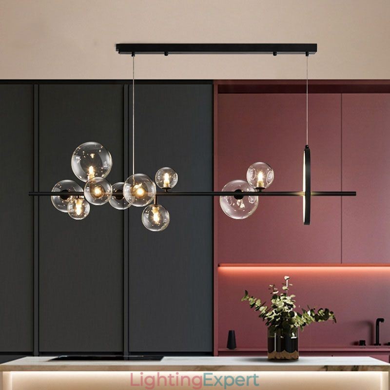 Modern Glass Bubble Pendant Light G9 Bulbs Chandelier