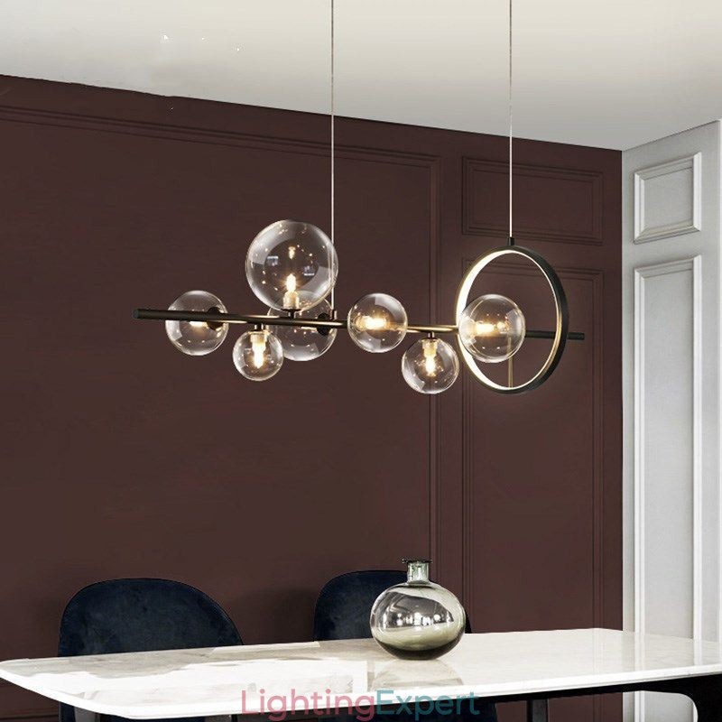 Modern Glass Bubble Pendant Light G9 Bulbs Chandelier