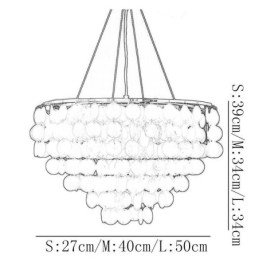 Capiz Shell Pendant Light Natural Hanging Round Layered Chandelier
