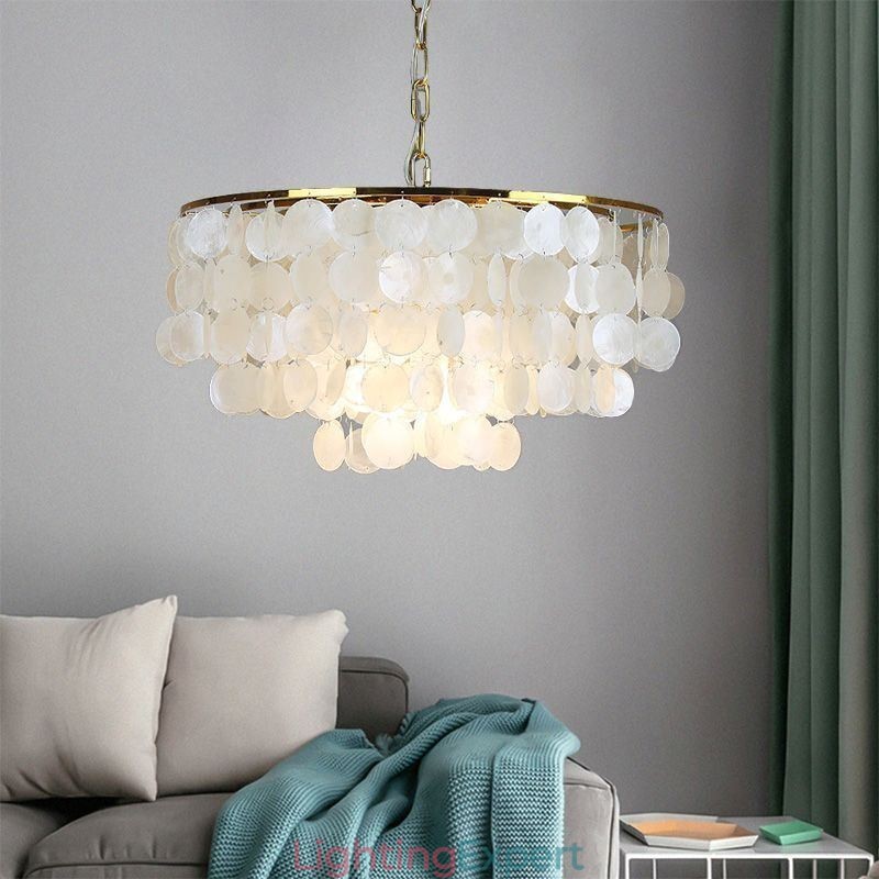 European Seashell Pendant Light
