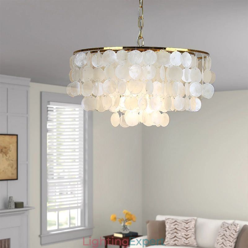 European Seashell Pendant Light