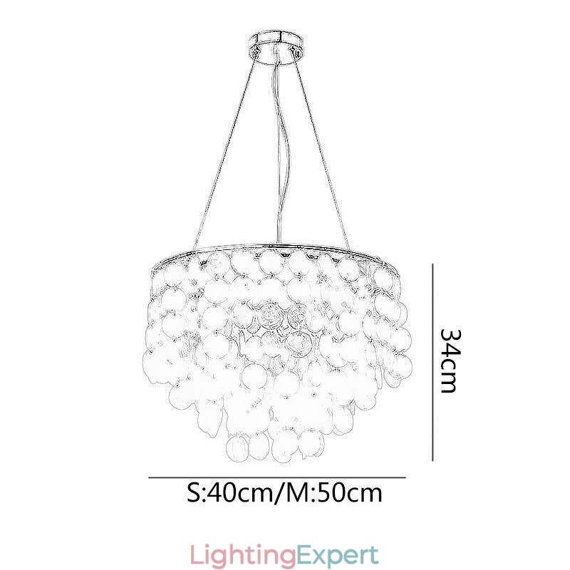 Modern White Shell Ceiling Light Fixture Pendant Light Chandelier