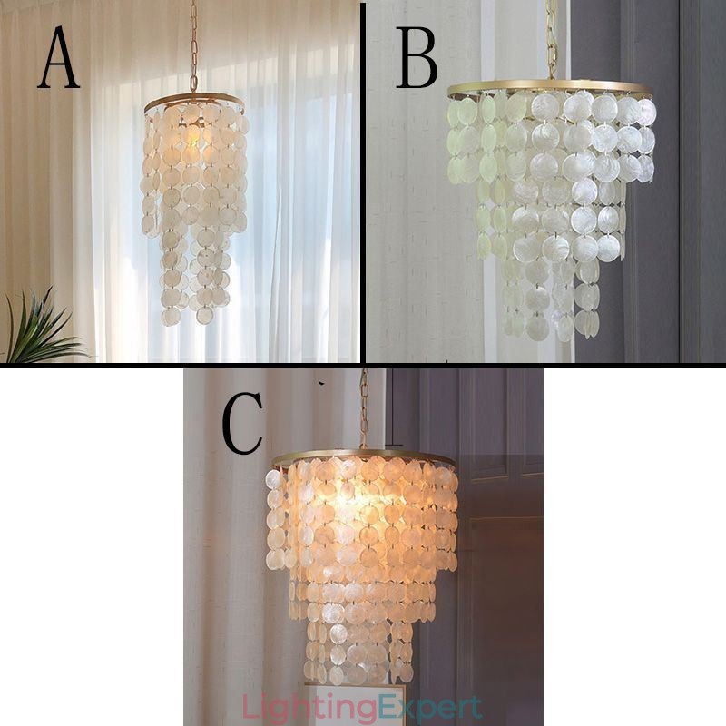 Contemporary Shell Hanging Ceiling Lighting
