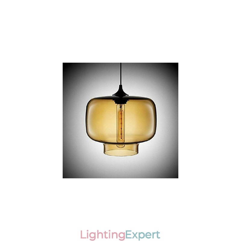 Bottle Design Pendant 1 Light Concise Iron Painting
