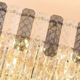Modern Crystal Pendant Light Luxury Oval Hanging Light