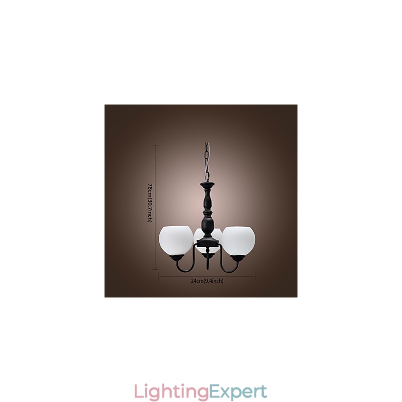 Traditional Classic Candle Style Bronze Chandelier