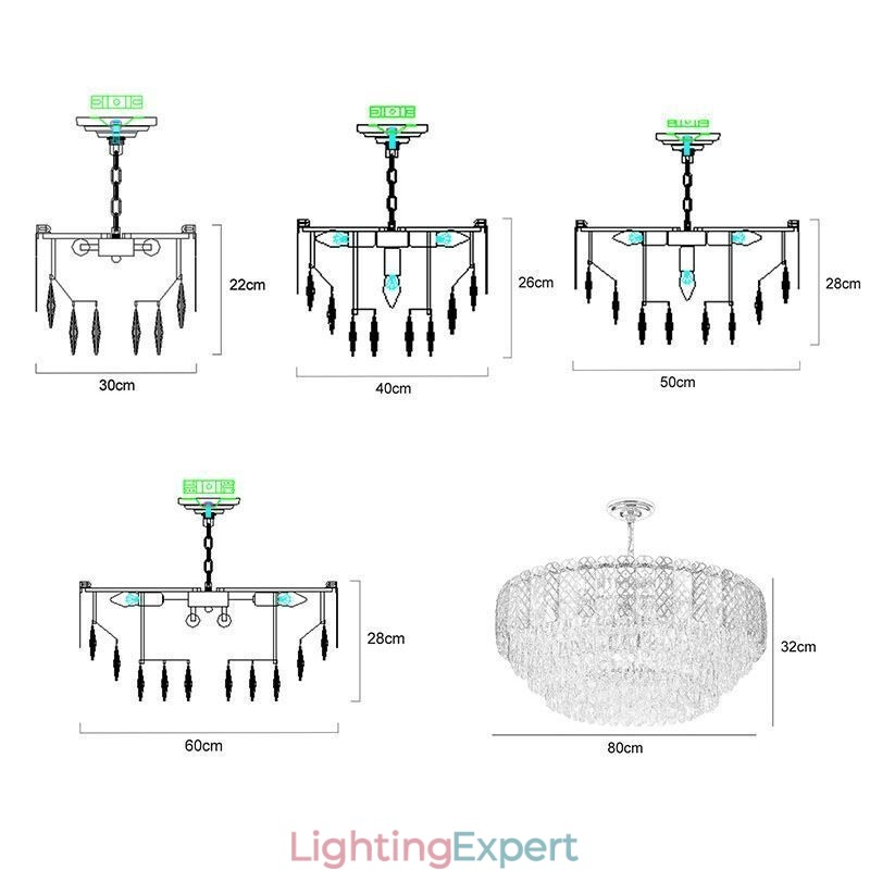 Luxury European Pendant Light Crystal Ceiling Light
