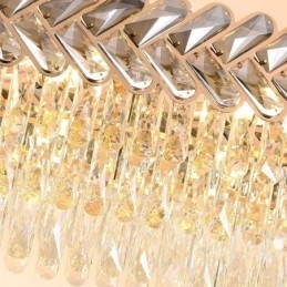 European Crystal Pendant Light Luxury Oval Ceiling Light