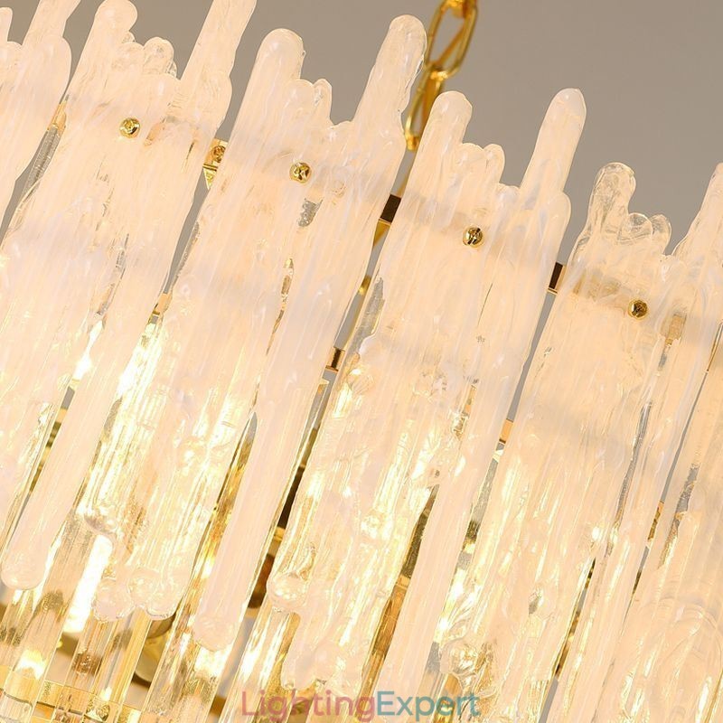 Crystal Round Coral Ceiling Light Pendant Light