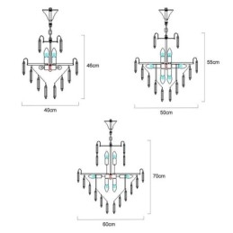 Modern Crystal Pendant Light Contemporary Ceiling Lights Fixtures