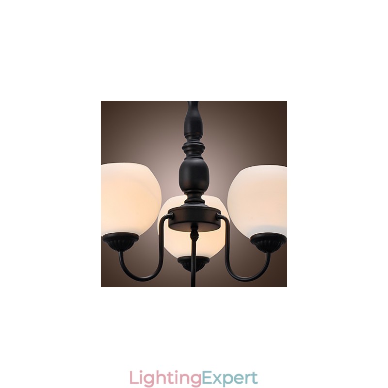 Traditional Classic Candle Style Bronze Chandelier