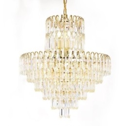 Elegant Pendant Light Crystal Round Ceiling Lighting Fixture