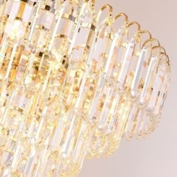 Elegant Pendant Light Crystal Round Ceiling Lighting Fixture